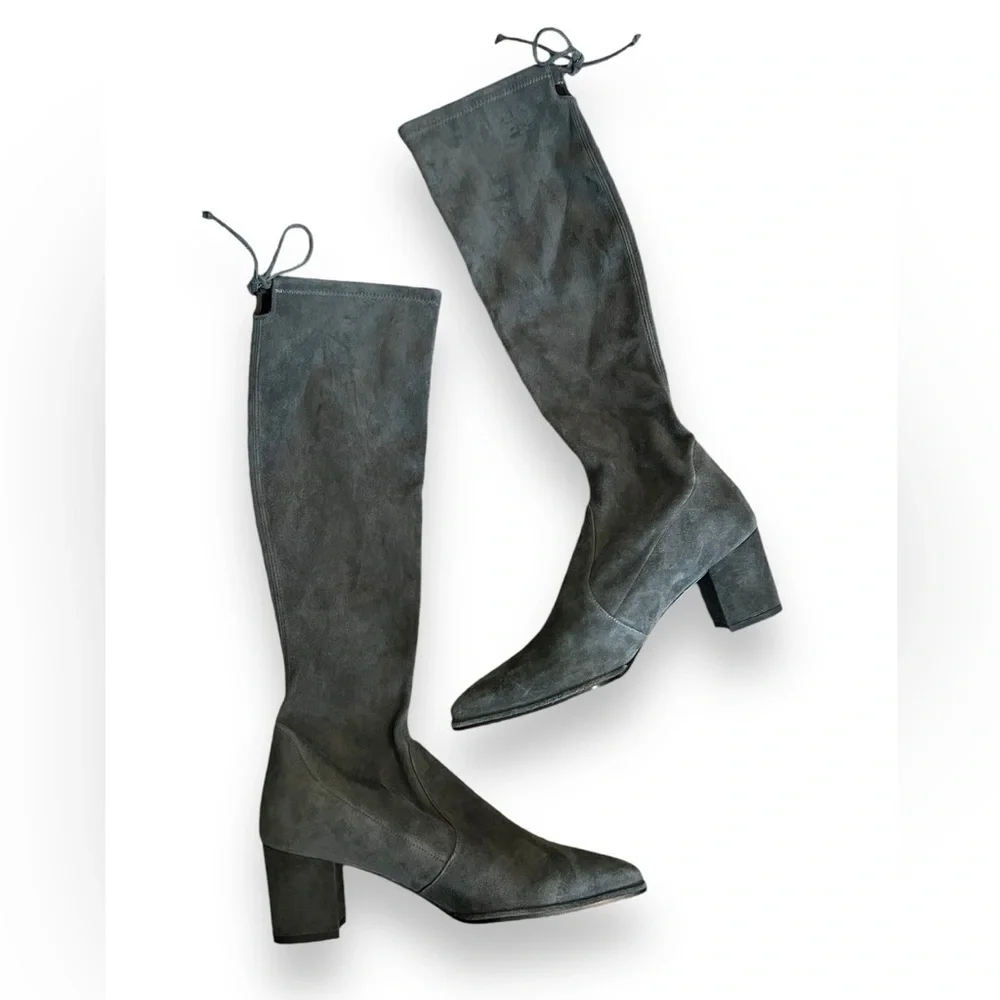 Stuart Weitzman Keenland Women's Knee High Boots Grey Suede